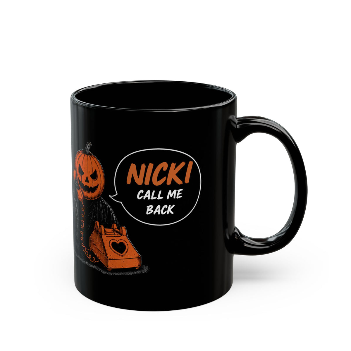 Personalized Pumpkin Call Me Back Mug