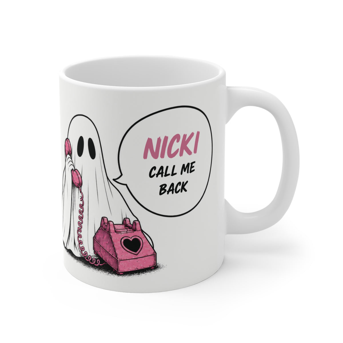Personalized Ghost Call Me Back Mug