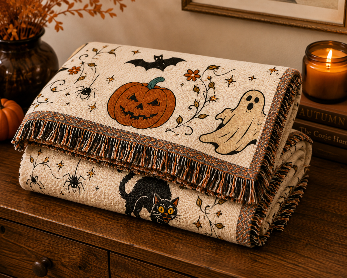 Hottieween Woven Throw Blanket