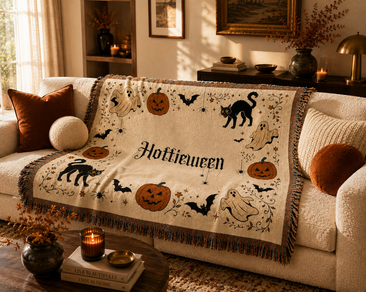 Hottieween Woven Throw Blanket