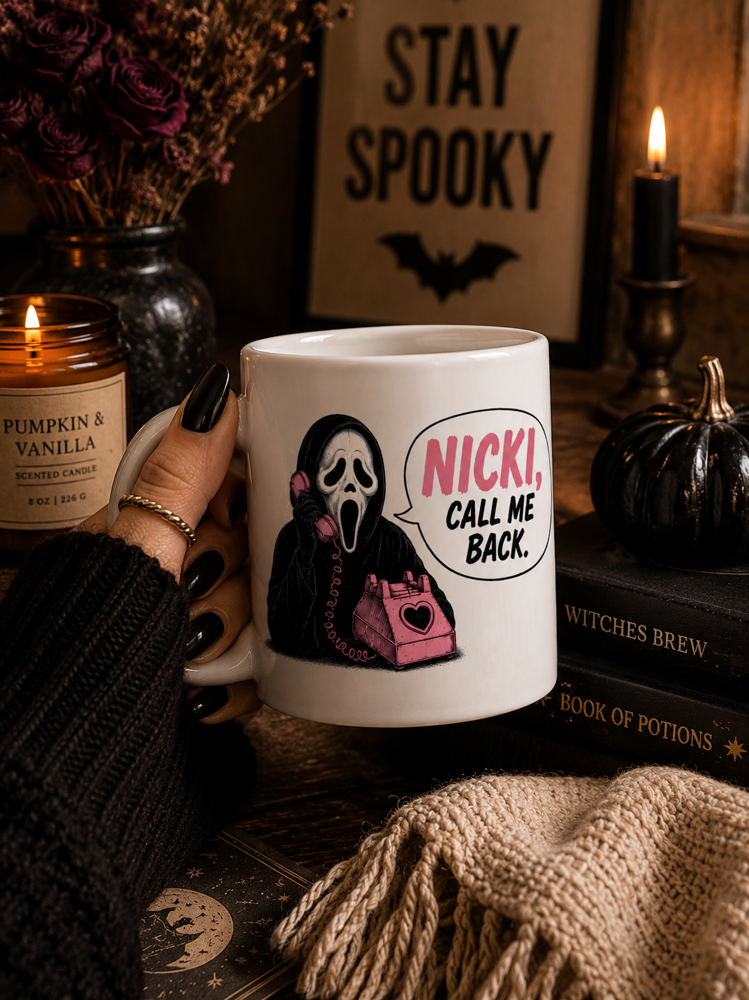 Personalized Ghost Call Me Back Mug