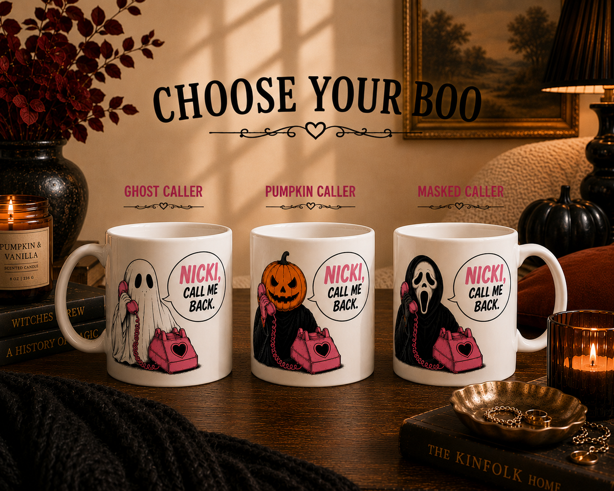 Personalized Masked Caller Call Me Back Mug