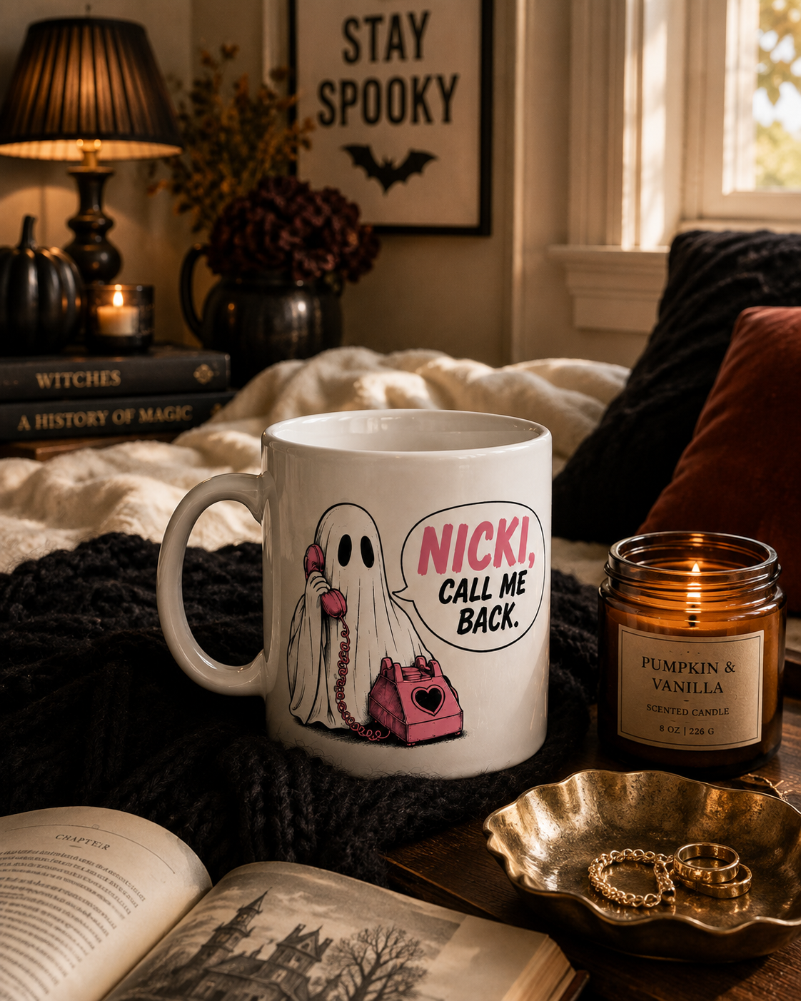 Personalized Masked Caller Call Me Back Mug