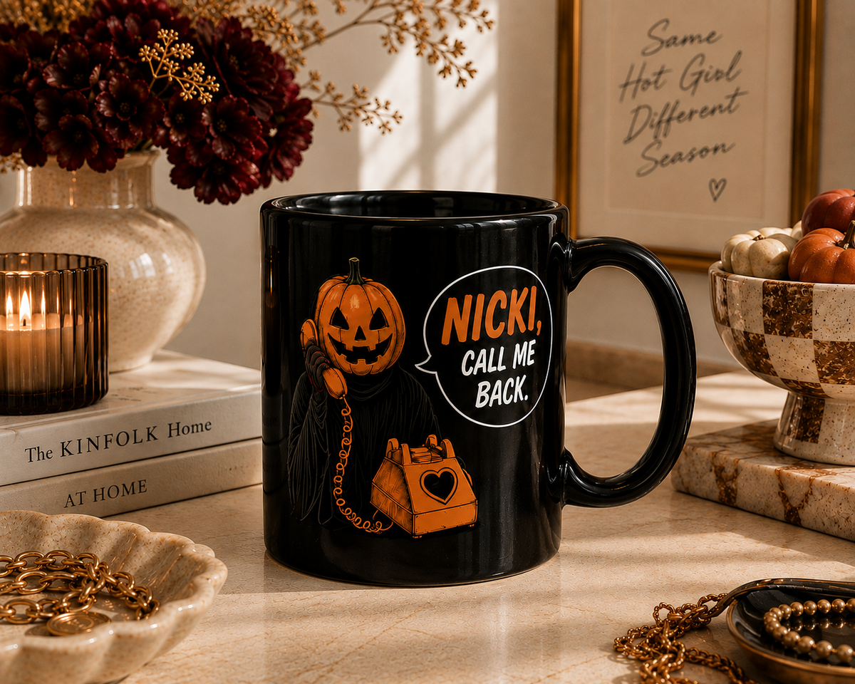 Personalized Masked Caller Call Me Back Mug