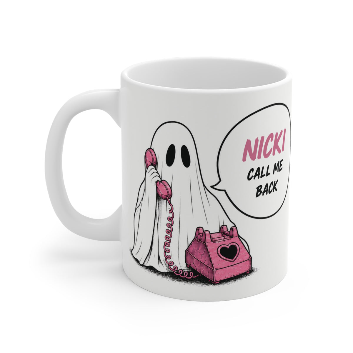 Personalized Ghost Call Me Back Mug