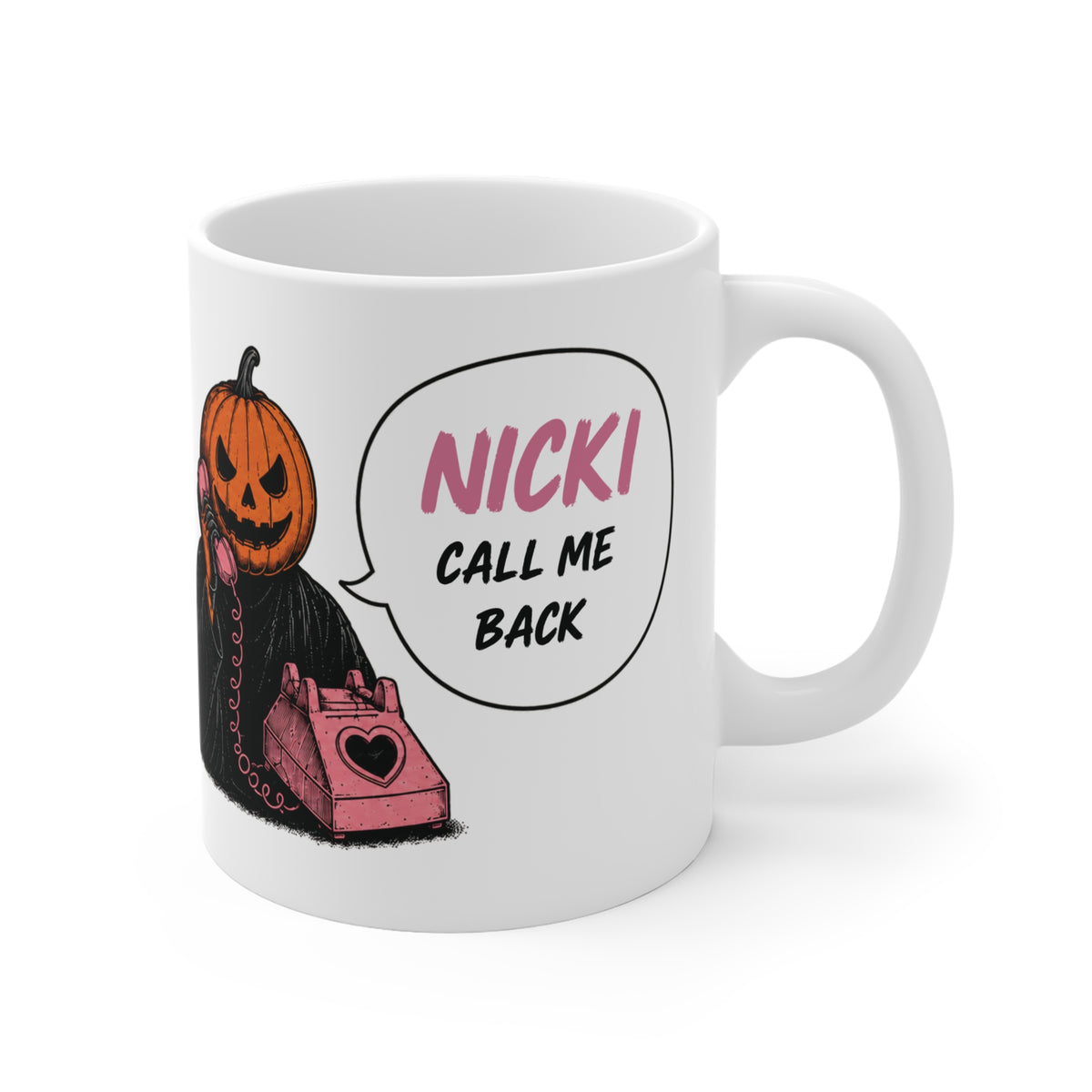Personalized Pumpkin Call Me Back Mug