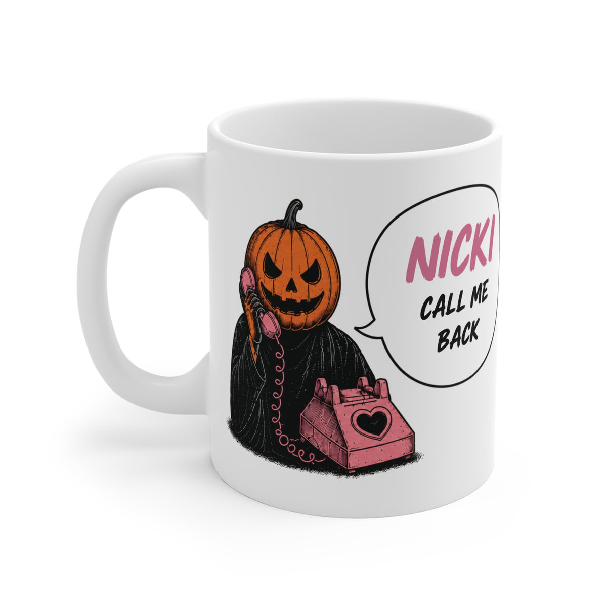 Personalized Pumpkin Call Me Back Mug